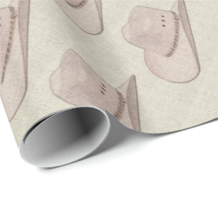 Papier Cadeau Papier à enveloppement pour Casquette Cowboy