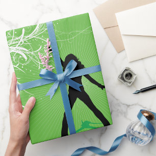 Papier Cadeau Papier à enveloppement pour danse féminine