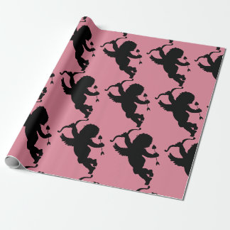 Papier Cadeau Papier à enveloppement ROSE CUPID