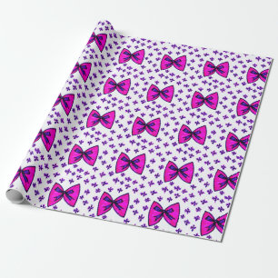 Papier Cadeau Papier à enveloppement rose et violet