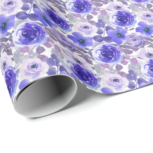 Papier Cadeau Papier à enveloppement Rose violet (Coin rond)