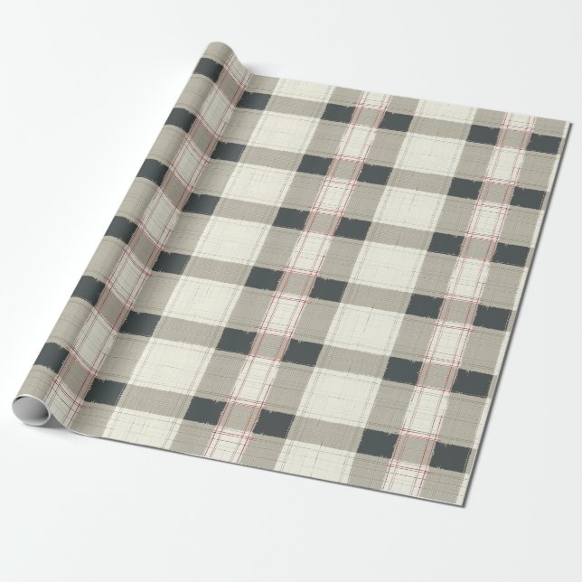 Papier Cadeau Papier à enveloppement Tartan Chic Urbain (Déroulé)