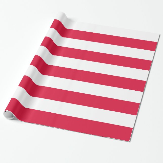 Papier Cadeau Papier à envelopper avec Drapeau de Pologne (Déroulé)