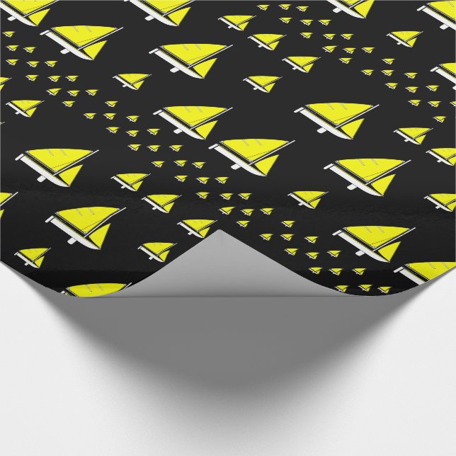 Papier Cadeau Papier à envelopper Bateaux à voile (Coin)