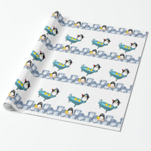 Papier Cadeau Papier à envelopper brillant, Bain de canards jaun