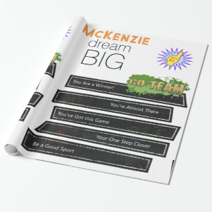 Papier Cadeau Papier à envelopper brillant Réussite sportive