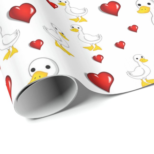 Papier Cadeau Papier à envelopper Canards (Coin rond)