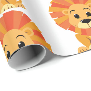 Papier Cadeau Papier à envelopper - Dessin de Lion