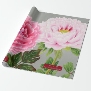 Papier Cadeau Papier à envelopper JAPONAIS IMPRIMANTE FLORALE PE