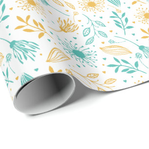 Papier Cadeau Papier à envelopper - La nature florale