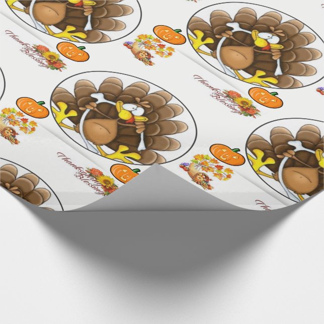 Papier Cadeau Papier à envelopper Thanksgiving (Coin)
