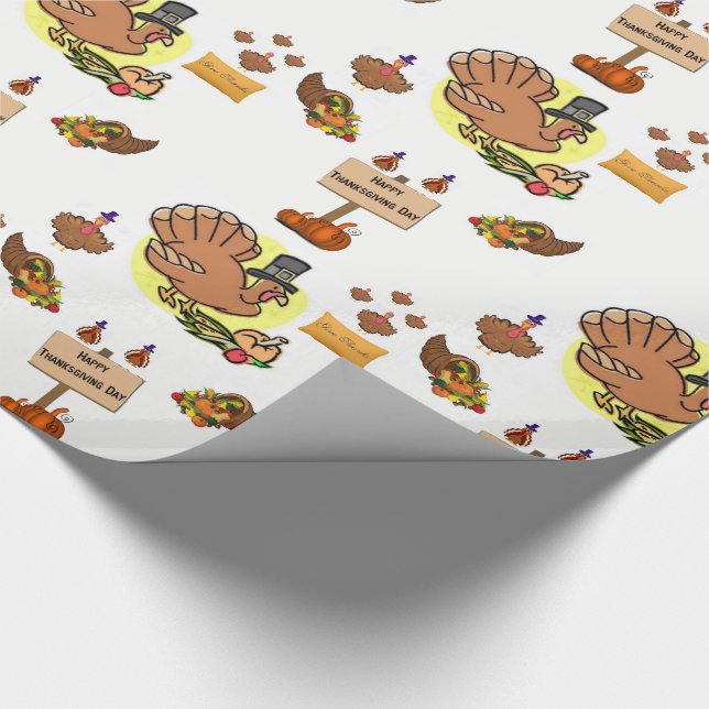 Papier Cadeau Papier à envelopper Thanksgiving (Coin)