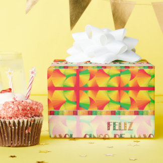 Papier Cadeau Papier à envelopper - Ventilateurs d'agrumes - Fel