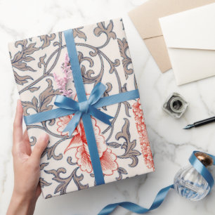 Papier Cadeau Papier à motif chinois floral