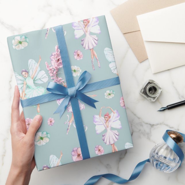 Papier Cadeau Papier à papillon Dansant Ballerina Wrapper (Cadeaux)