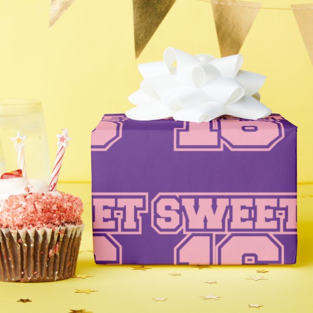 Papier Cadeau Papier à sweet sixteen (Fête d'anniversaire)