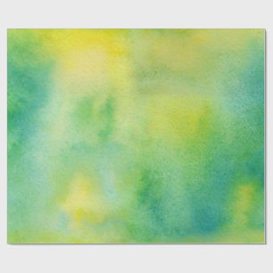 Papier Cadeau Papier Abstrait à enveloppement jaune et vert