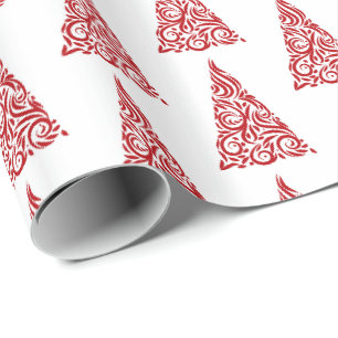 Papier Cadeau Papier-arbres de Noël