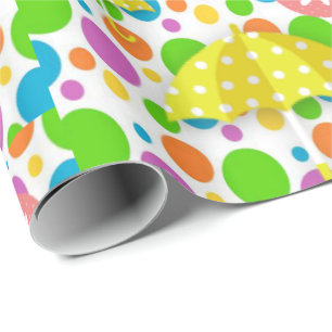 Papier Cadeau Papier brillant à envelopper Parapluies jaunes