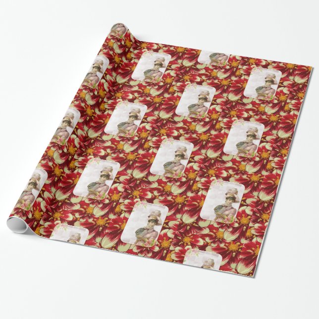 Papier Cadeau Papier brillant, Victorien (Déroulé)