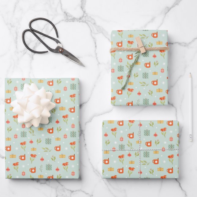 Papier Cadeau - Papier Cadeau de Fêtes (Recto)