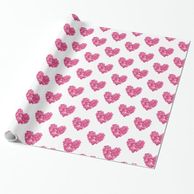 Papier Cadeau Papier cadeau. Enveloppe-cadeau pour motif pétale  (Déroulé)