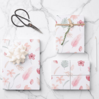 Papier Cadeau - Papier Cadeau Floral