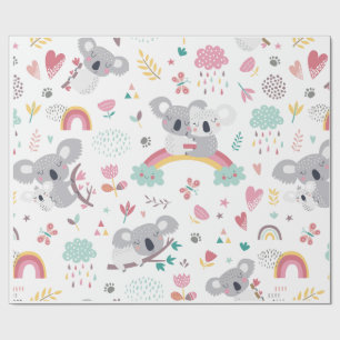 PAPIER CADEAU PAPIER CADEAU: KOALA OURS
