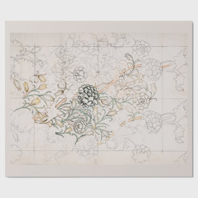 PAPIER CADEAU PAPIER CADEAU: WILLIAM MORRIS : TULIP SAUVAGE (Plat)