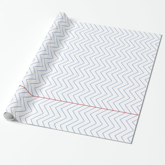 Papier Cadeau Papier Carnet Chevron Rulé - Papier d'emballage (Déroulé)