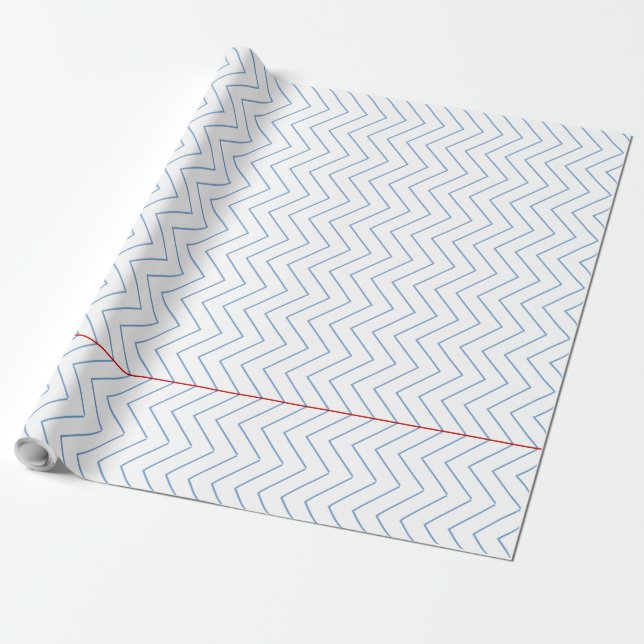 Papier Cadeau Papier Carnet Chevron Rulé - Papier d'emballage (Déroulé)