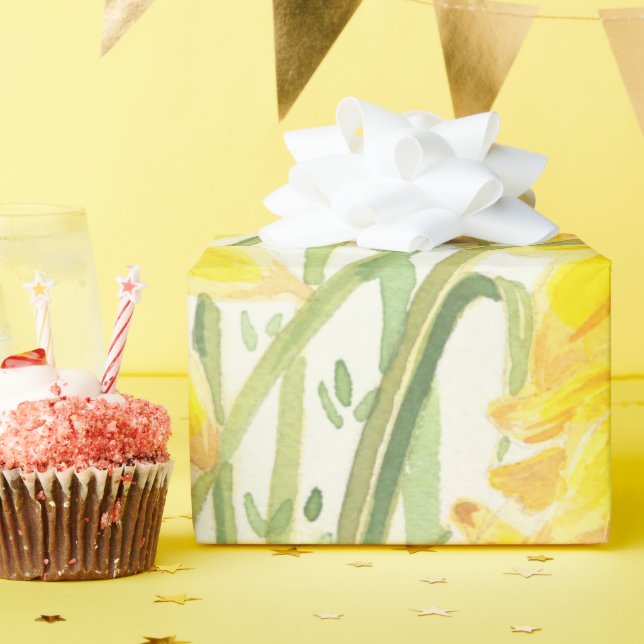 Papier Cadeau Papier Daffodil Jaune (Fête d'anniversaire)