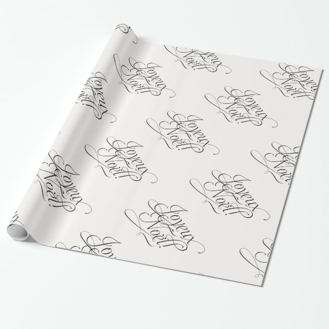 Papier Cadeau Papier de Christmas_Joyeux Noel_Wrapping (Déroulé)