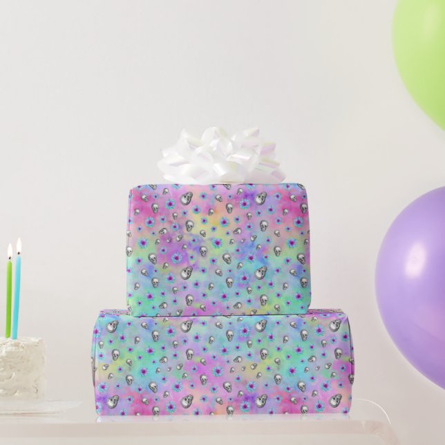 PAPIER CADEAU PAPIER DE CUIVRE GOTHIQUE EN COURSE (Cadeaux de fête)