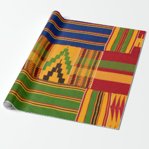 Papier Cadeau Papier de gravure Kente