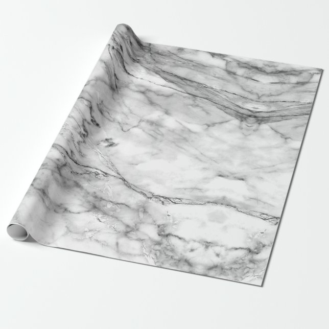 Papier Cadeau Papier de marbre d'emballage cadeau (Déroulé)