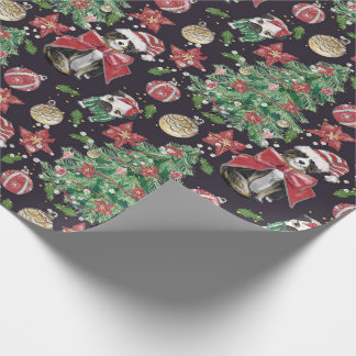 Papier Cadeau Papier de Noël de Chiens mignons