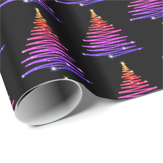 Papier Cadeau Papier de Noël - Oh Arbre de Noël (Coin rond)