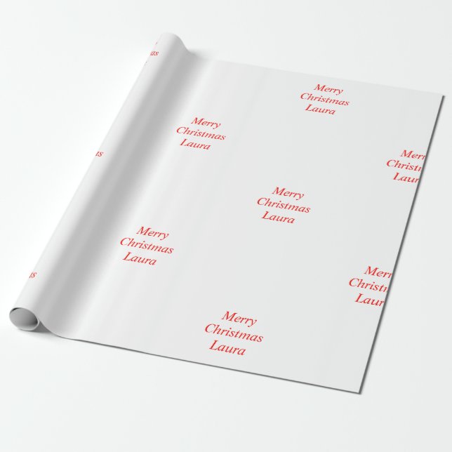 Papier Cadeau Papier de Noël personnalisé (Déroulé)