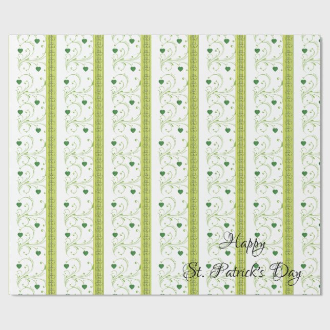 Papier Cadeau Papier de papier de la Saint-Patrick (Plat)