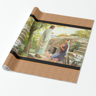 Papier Cadeau Papier de papier de papier d'enveloppement Jésus-C