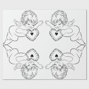 Papier Cadeau Papier de recouvrement d'anges