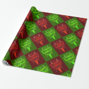 Papier Cadeau Papier de recouvrement de Krampus