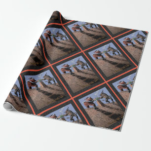 Papier Cadeau Papier de recouvrement de Krampus