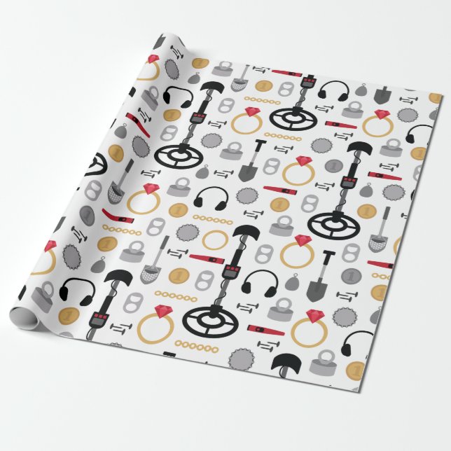 Papier Cadeau Papier de recouvrement de métal (Déroulé)