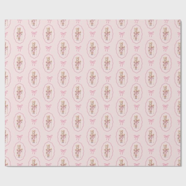 Papier Cadeau Papier de recouvrement de noisette rose (Plat)