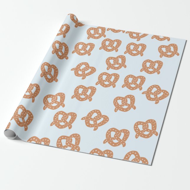 Papier Cadeau Papier de recouvrement de Pretzel amusant (Déroulé)