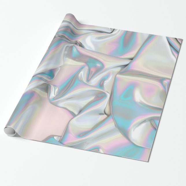 Papier Cadeau Papier de recouvrement holographique (Déroulé)