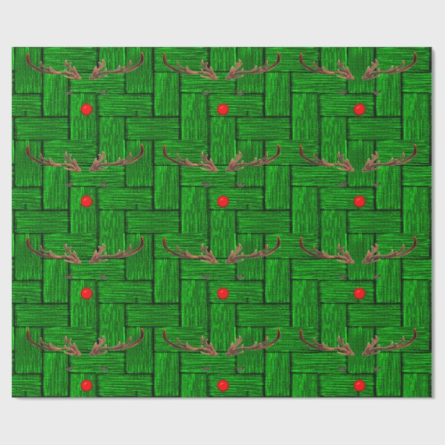 Papier Cadeau Papier de recouvrement Rudolph 4 (Plat)