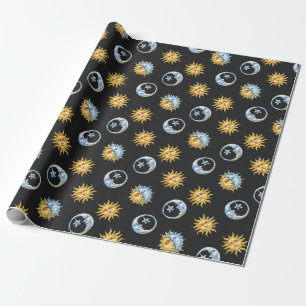 Papier Cadeau Papier de recouvrement Sun & Moon